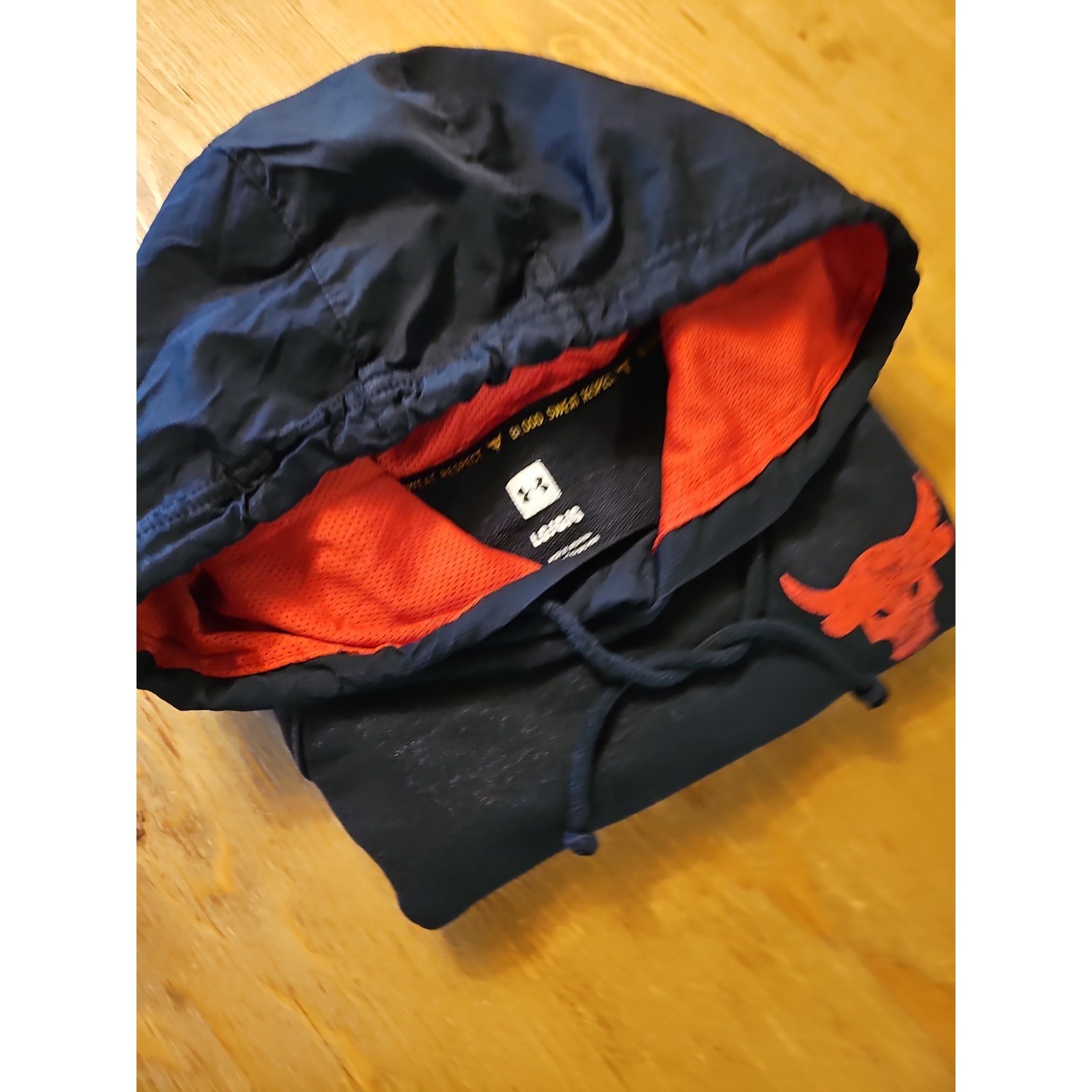 Under Armour Project Rock Hoodie Women Large Devil Graphic Pullover K1
